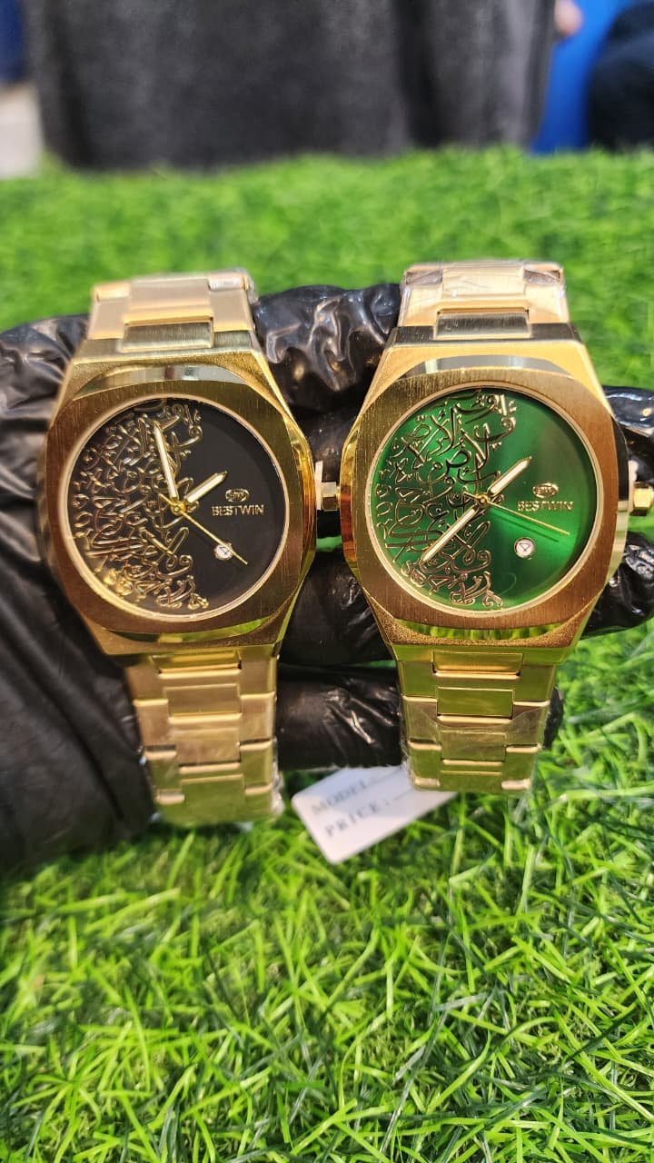 ⌚ BESTWIN Arabic Calligraphy Watch — Gold Edition